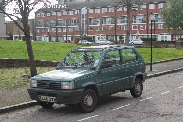 Full specifications and technical details 1995 Fiat Panda (ZAF 141, facelift 1991) 1.1 ie 4x4 (55 Hp)