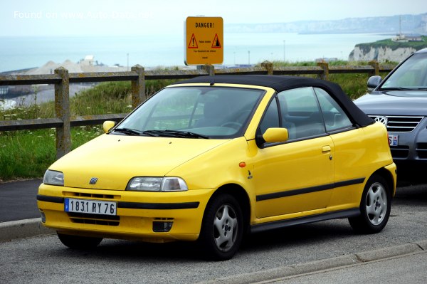 Full specifications and technical details 1994 Fiat Punto Cabrio (176C) 1.2 (58 Hp)