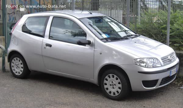 Spécifications complètes et détails techniques 2007 Fiat Punto Classic 3d 1.3 Multijet (70 Hp)