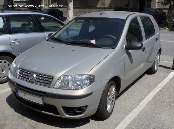 Full specifications and technical details 2007 Fiat Punto Classic 5d 1.2 (60 Hp)