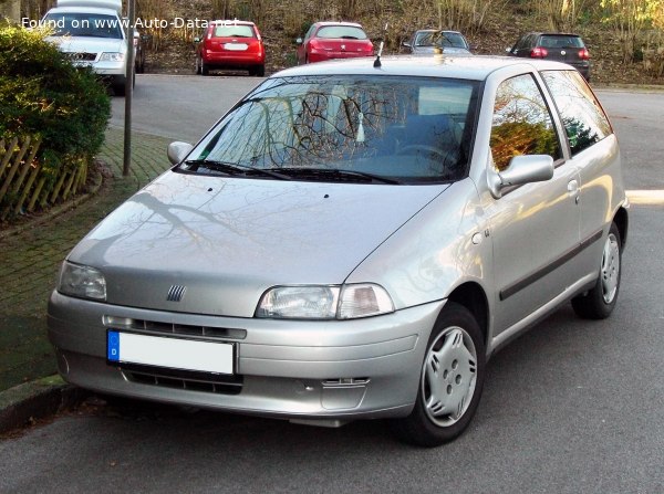 المواصفات والتفاصيل التقنية الكاملة 1997 Fiat Punto I (176, facelift 1997) 75 1.2 (73 Hp)