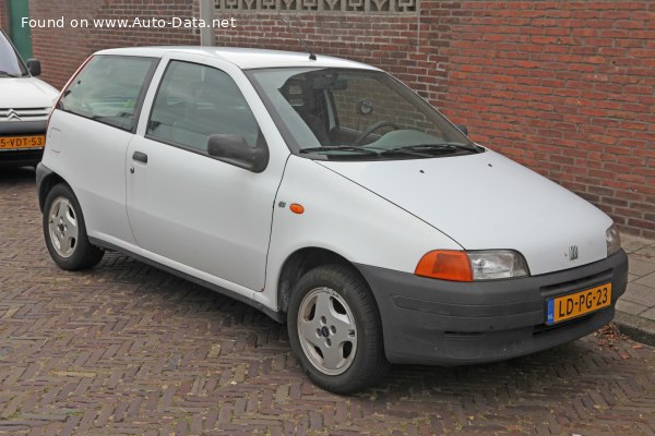 Full specifications and technical details 1994 Fiat Punto I (176) 1.7 D (57 Hp)