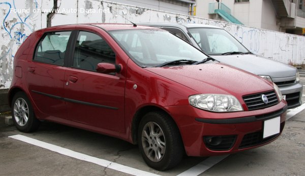 Full specifications and technical details 2003 Fiat Punto II (188, facelift 2003) 5dr 1.2 (80 Hp) CVT