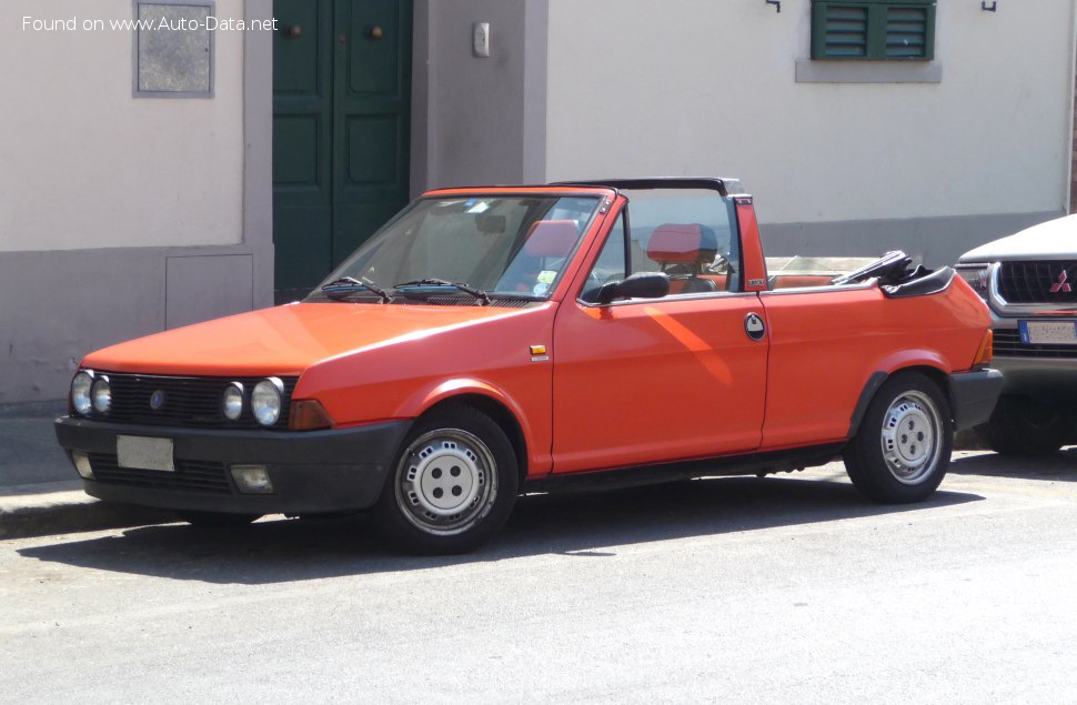 Full specifications and technical details 1983 Fiat Ritmo Bertone Cabrio I 85 1.5 (82 Hp)