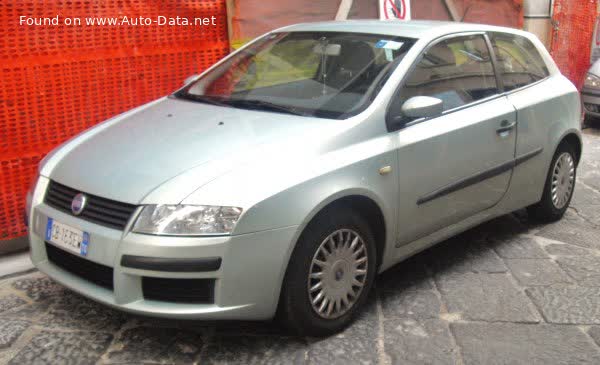 Full specifications and technical details 2001 Fiat Stilo (3-door) 1.6 16V (103 Hp)