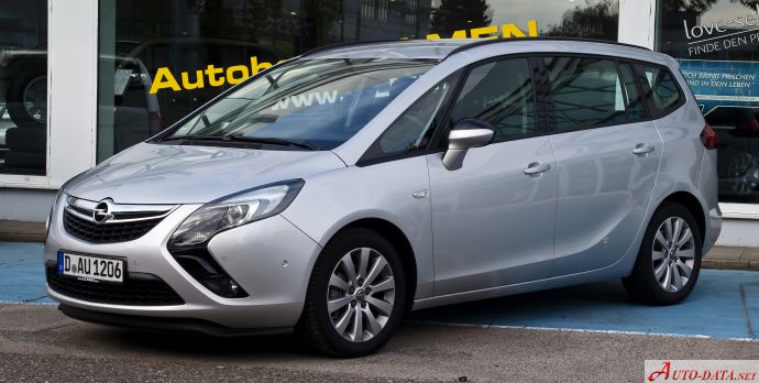 Full specifications and technical details 2014 Opel Zafira Tourer C 1.6 Turbo Ecotec (170 Hp) Automatic 7 Seat