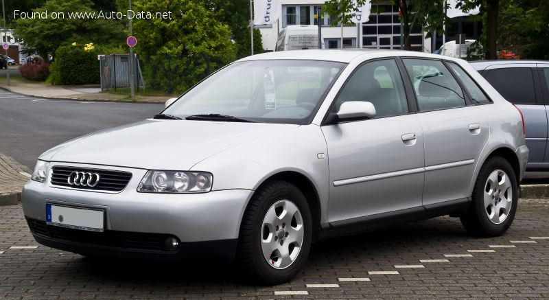 المواصفات والتفاصيل التقنية الكاملة 2001 Audi A3 (8L, facelift 2000) 1.9 TDI (100 Hp)