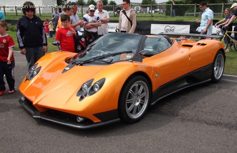 Full specifications and technical details 2006 Pagani Zonda Roadster F 7.3 V12 48V (650 Hp)