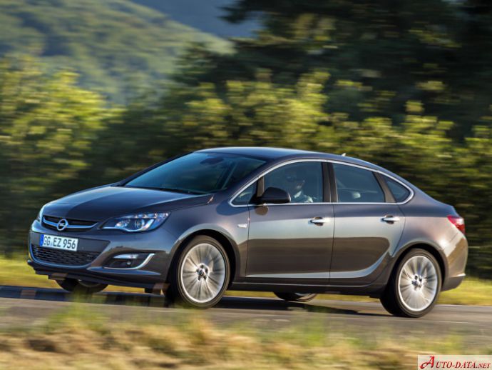 Full specifications and technical details 2012 Opel Astra J Sedan 1.6 Turbp (180 Hp)