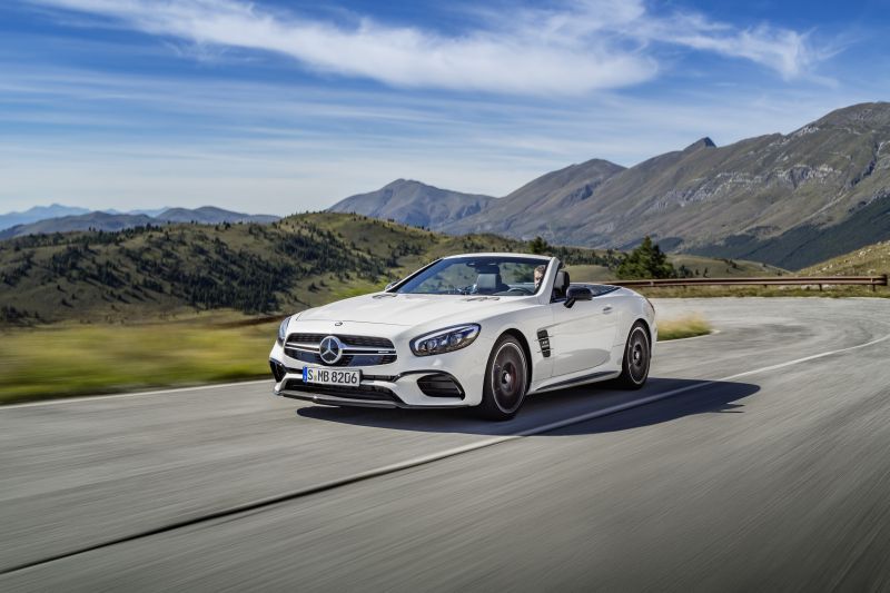 Vollständige Spezifikationen und technische Details 2016 Mercedes-Benz SL (R231, facelift 2016) SL 500 V8 (456 Hp) G-TRONIC