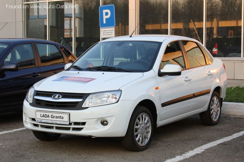 Full specifications and technical details 2011 Lada Granta I Sedan 1.6 (87 Hp)