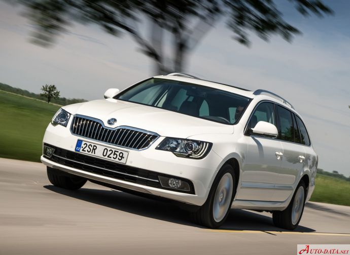 المواصفات والتفاصيل التقنية الكاملة 2013 Skoda Superb II Combi (facelift 2013) 2.0 TDI (170 Hp) DPF