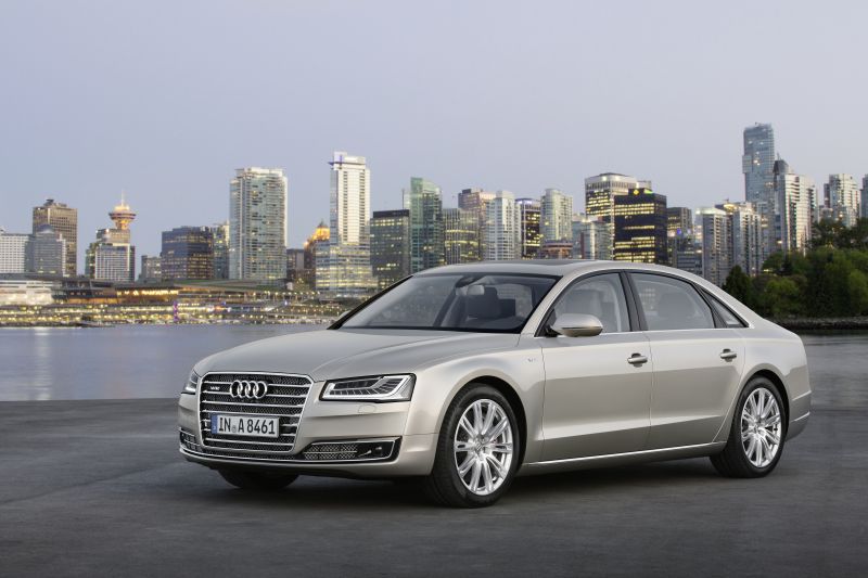 Full specifications and technical details 2013 Audi A8 Long (D4,4H facelift 2013) 4.0 TFSI V8 (435 Hp) quattro Tiptronic