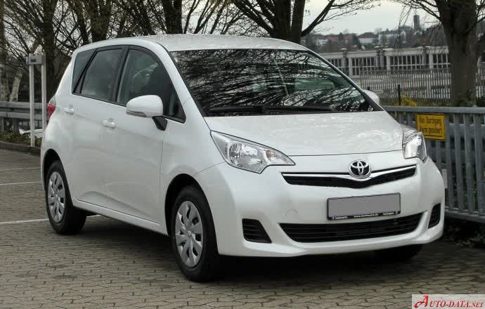 Full specifications and technical details 2010 Toyota Verso-S II 1.33 Dual VVT-i (98 Hp) CVT