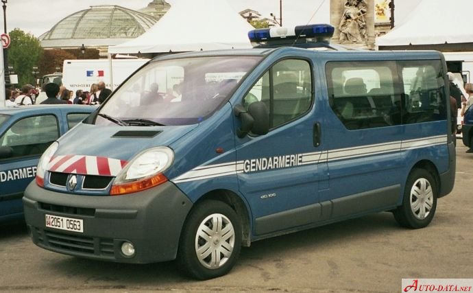 المواصفات والتفاصيل التقنية الكاملة 2003 Renault Trafic II (Phase I) 2.5 dCi (135 Hp) L1H1