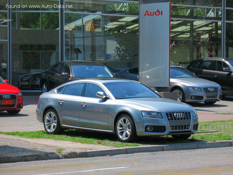 Full specifications and technical details 2010 Audi S5 Sportback (8T) 3.0 TFSI V6 (333 Hp) quattro S tronic