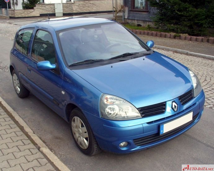 Full specifications and technical details 2003 Renault Clio II (Phase III, 2003) 3-door 1.6 16V (107 Hp) Automatic