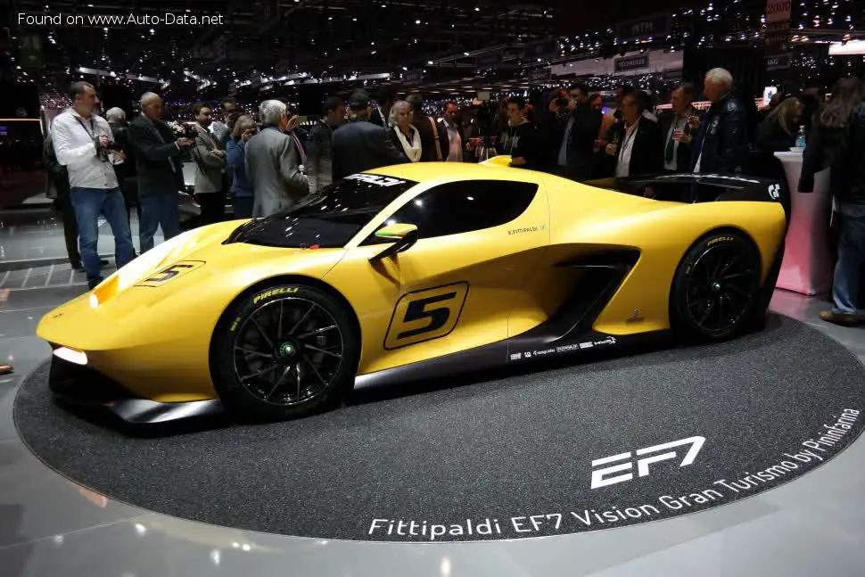 Full specifications and technical details 2018 Fittipaldi EF7 4.8 V8 (608 Hp)