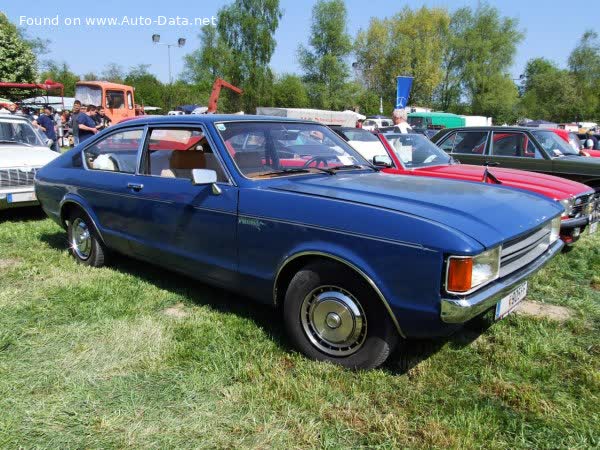 Vollständige Spezifikationen und technische Details 1972 Ford Consul Coupe (GGCL) 1700 (75 Hp)