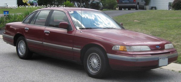 Full specifications and technical details 1991 Ford Crown Victoria II 4.6 V8 (213 Hp)