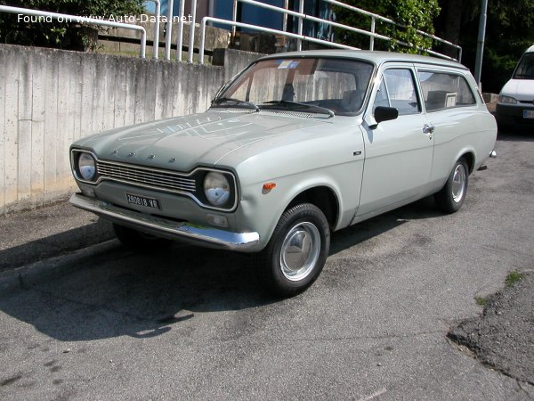 Full specifications and technical details 1970 Ford Escort I Turnier 1100 (48 Hp)