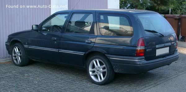 المواصفات والتفاصيل التقنية الكاملة 1990 Ford Escort V Turnier (GAL,AVL) 1.6 (90 Hp)