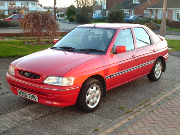 المواصفات والتفاصيل التقنية الكاملة 1993 Ford Escort VI Hatch (GAL) 1.8 i 16V (105 Hp)