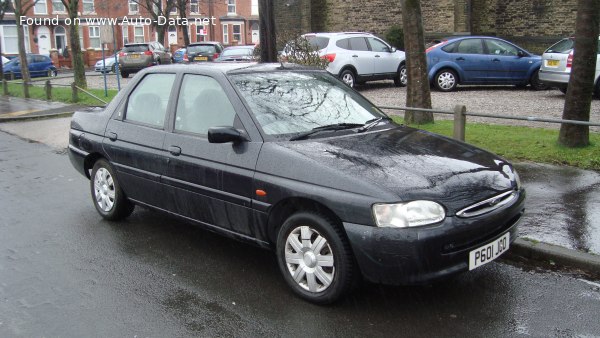 Full specifications and technical details 1995 Ford Escort VII (GAL,AAL,ABL) 1.8 TD (90 Hp)