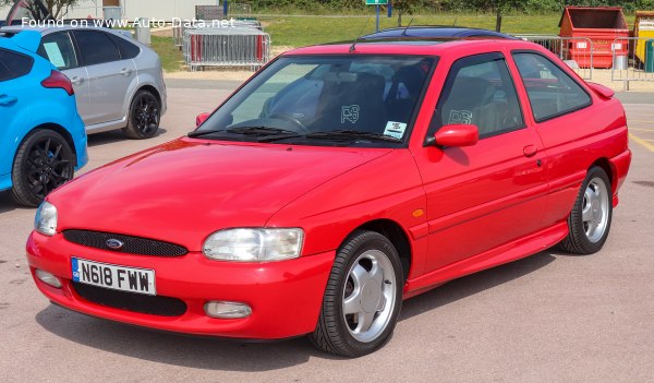 Full specifications and technical details 1995 Ford Escort VII Hatch (GAL,AFL) 1.6 i 16V 4X4 (90 Hp)