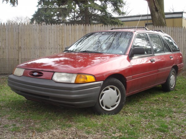 المواصفات والتفاصيل التقنية الكاملة 1991 Ford Escort Wagon II (USA) 1.9i (88 Hp)