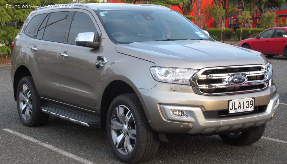 المواصفات والتفاصيل التقنية الكاملة 2015 Ford Everest II (U375/UA) 3.2 Duratorq TDCi (195 Hp) Automatic