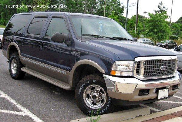 Full specifications and technical details 2000 Ford Excursion 5.4 (258 Hp) 4WD Automatic