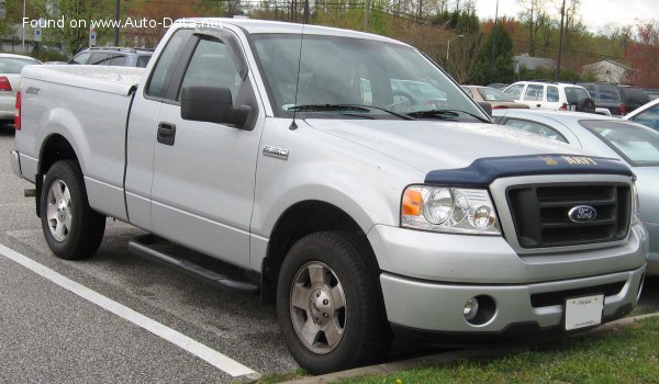 Full specifications and technical details 2004 Ford F-Series F-150 XI Regular Cab 5.4 V8 Triton (300 Hp) Automatic