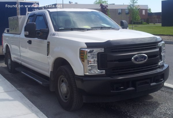 Vollständige Spezifikationen und technische Details 2017 Ford F-250 Super Duty IV Super Cab Long box 6.7d V8 (450 Hp) Automatic