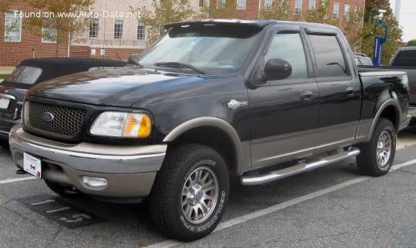 Full specifications and technical details 1999 Ford F-Series F-150 X SuperCrew 5.4 V8 Triton (260 Hp) 4x4 Automatic