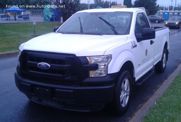 Full specifications and technical details 2015 Ford F-Series F-150 XIII Regular Cab 2.7 V6 (325 Hp) Automatic