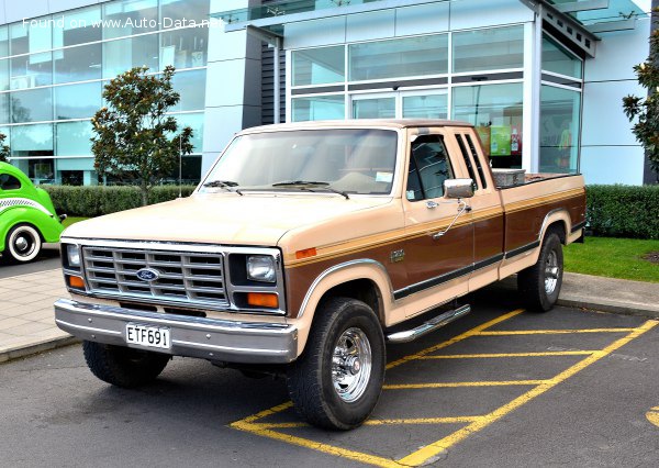 Full specifications and technical details 1983 Ford F-Series F-250 VII SuperCab 5.8 V8 (150 Hp)