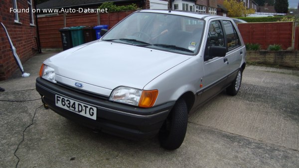 المواصفات والتفاصيل التقنية الكاملة 1992 Ford Fiesta III (Mk3) 1.8 16V (105 Hp)