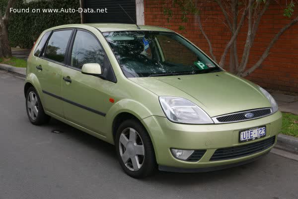 Full specifications and technical details 2002 Ford Fiesta VI (Mk6) 5 door 1.25 Duratec (75 Hp)