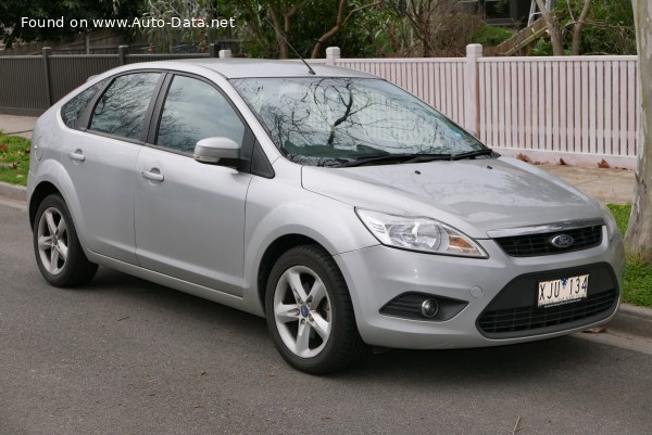 Full specifications and technical details 2005 Ford Focus II Hatchback 1.4 Duratec 16V (80 Hp)