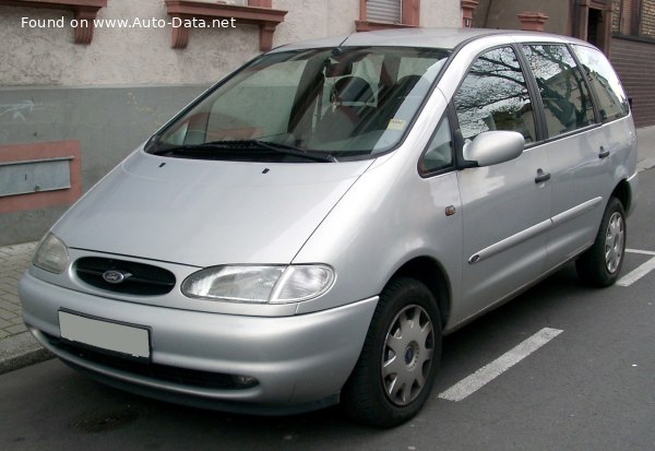 Full specifications and technical details 1996 Ford Galaxy I 1.9 TDI (90 Hp)