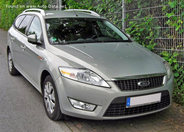 Full specifications and technical details 2007 Ford Mondeo III Wagon 1.6 i 16V (125 Hp)