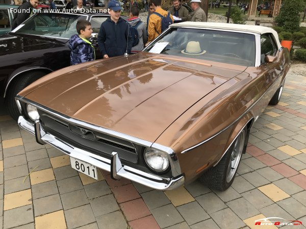 Full specifications and technical details 1970 Ford Mustang Convertible I (facelift 1970) 4.1 (145 Hp)