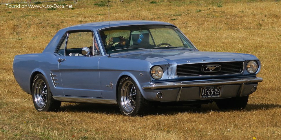 Full specifications and technical details 1964 Ford Mustang I 2.8 V6 (101 Hp)