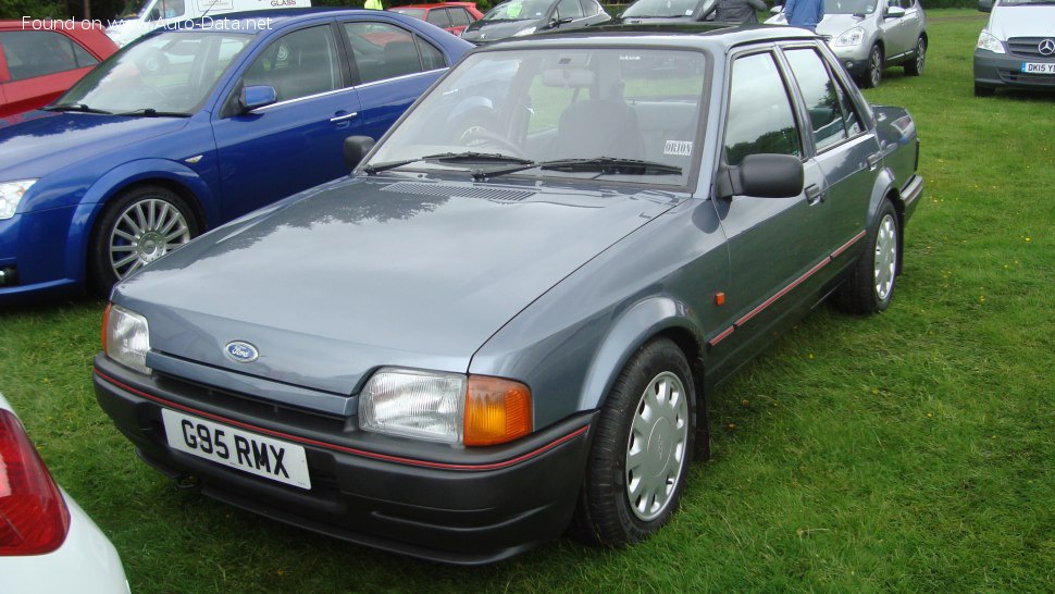 Full specifications and technical details 1986 Ford Orion II (AFF) 1.4 (72 Hp)