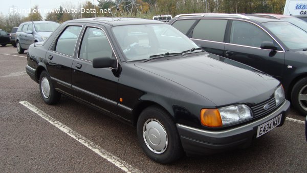 Full specifications and technical details 1987 Ford Sierra Sedan II 2.0i (101 Hp) CAT Automatic