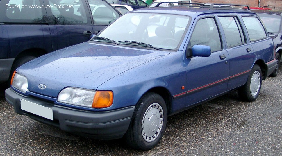 Full specifications and technical details 1987 Ford Sierra Turnier II 1.8 (90 Hp)