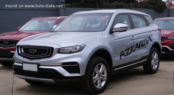 Full specifications and technical details 2019 Geely Azkarra 1.5TD (190 Hp) EMS 4WD DCT