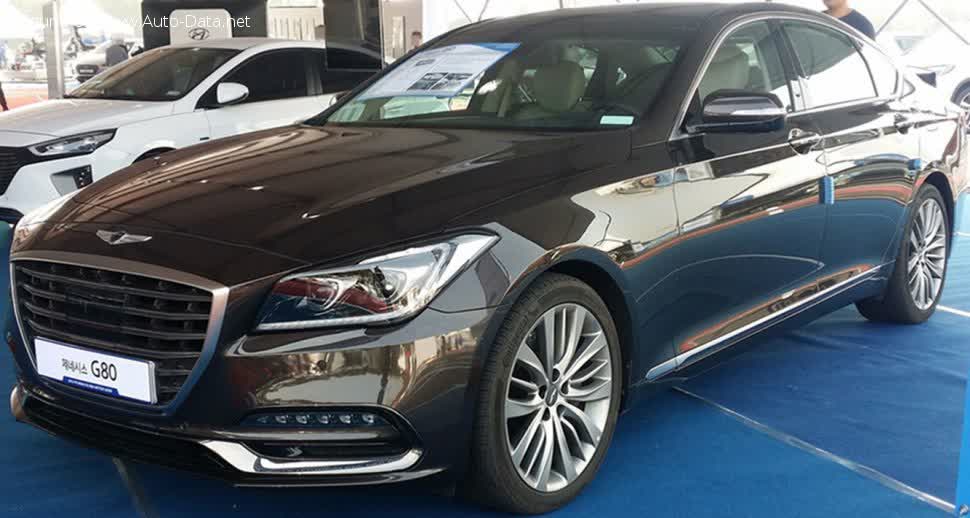 Vollständige Spezifikationen und technische Details 2016 Genesis G80 I 3.8 GDi (315 Hp) Automatic