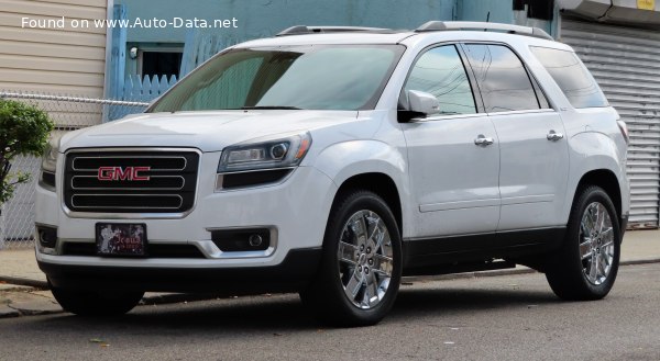 المواصفات والتفاصيل التقنية الكاملة 2015 GMC Acadia I (facelift 2013) 3.6 V6 (281 Hp) AWD Automatic